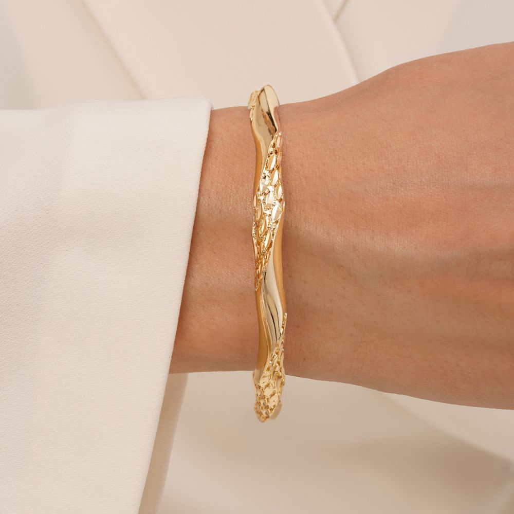 النگو فیوژن 6 میل سایز 4 طلایی ضمانتی 