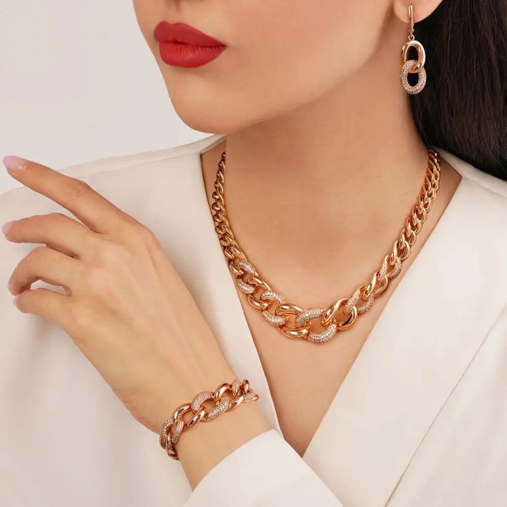 تصویر سرویس شوپینگ نگین دار طلایی