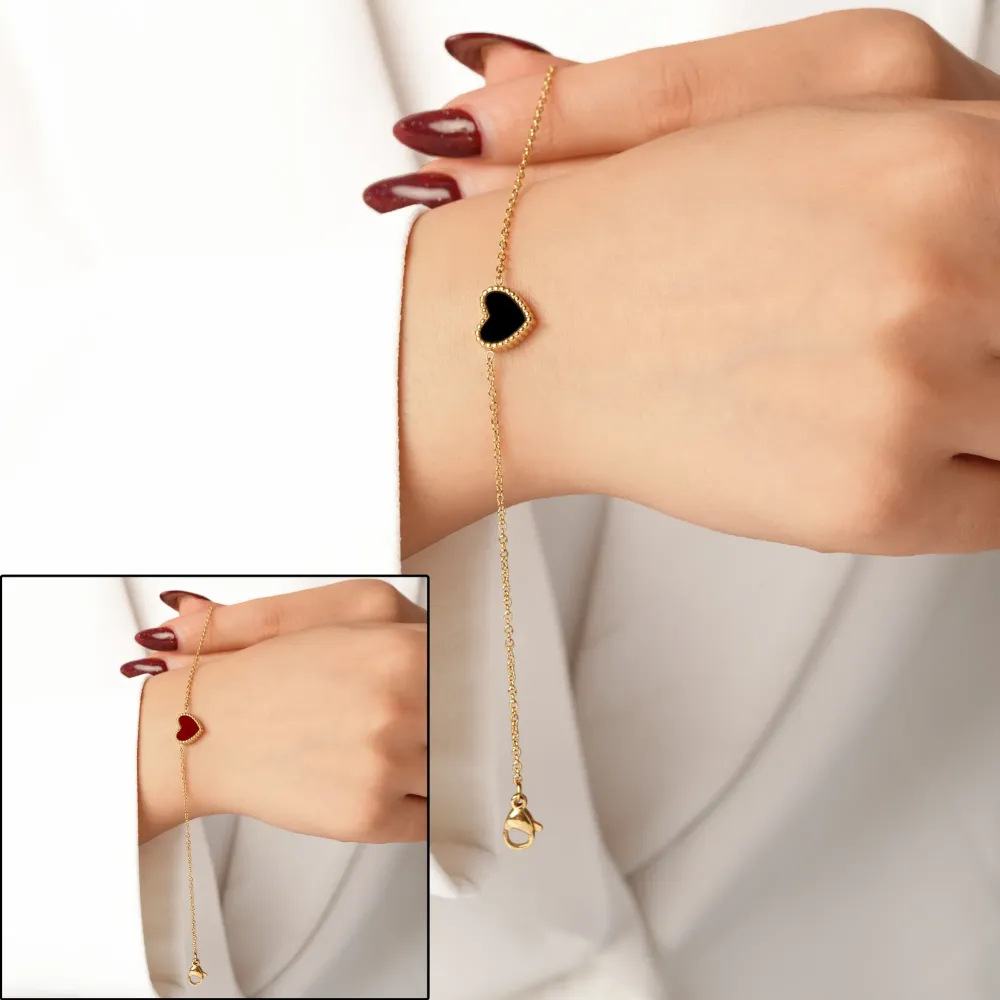 دستبند استیل 304 زنجیری طلایی