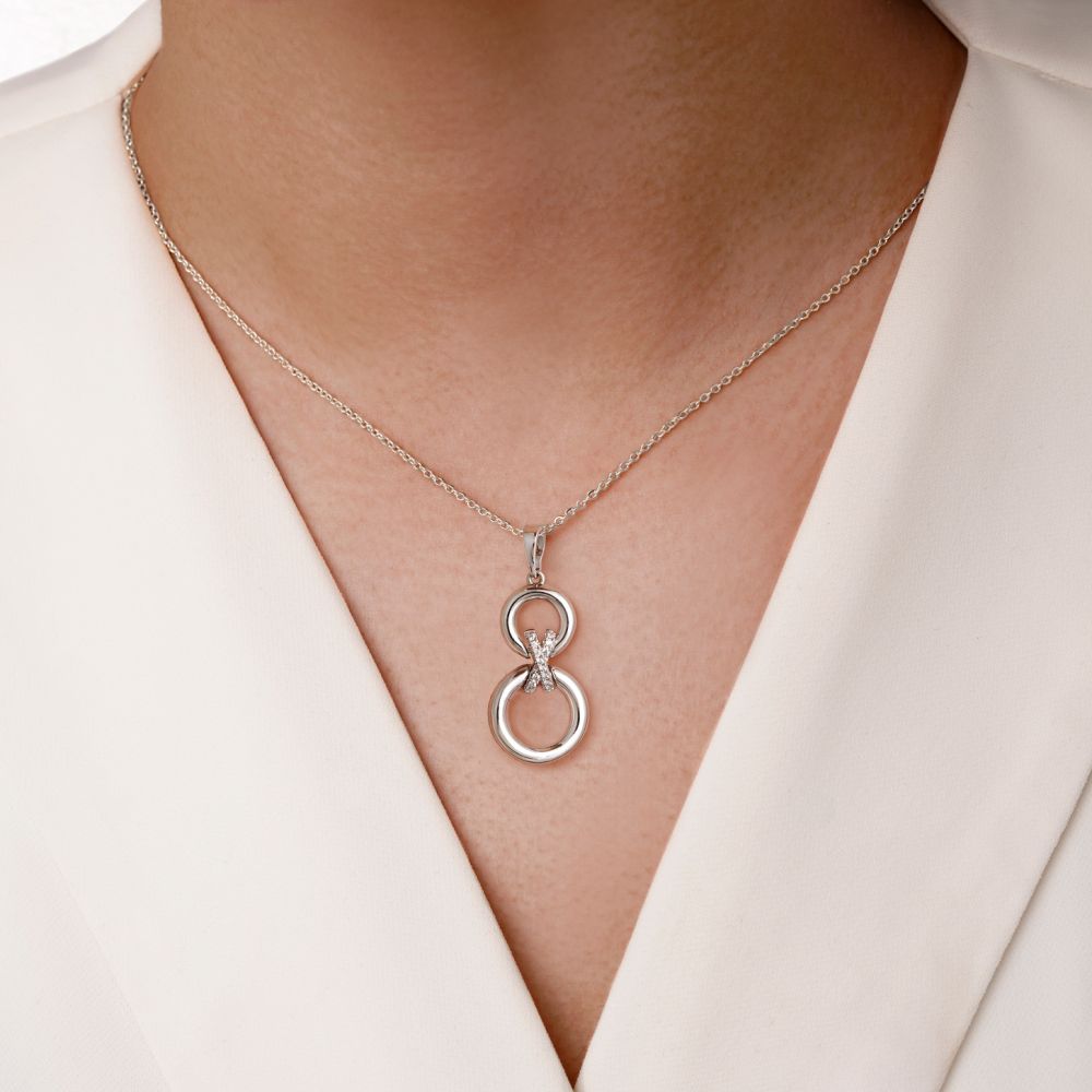 پلاک شوپینگ نگین دار 15.2میل سفید