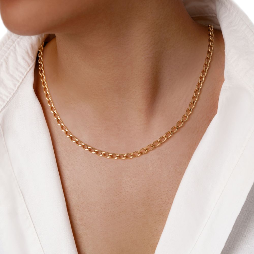 زنجیر شوپینگ کارتیر 4.3 میل طلایی