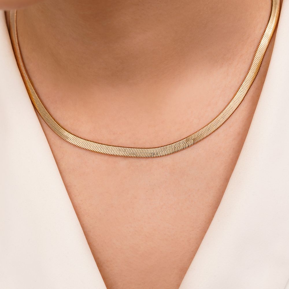 تصویر زنجیر شوپینگ ماری تخت 5 میل طلایی