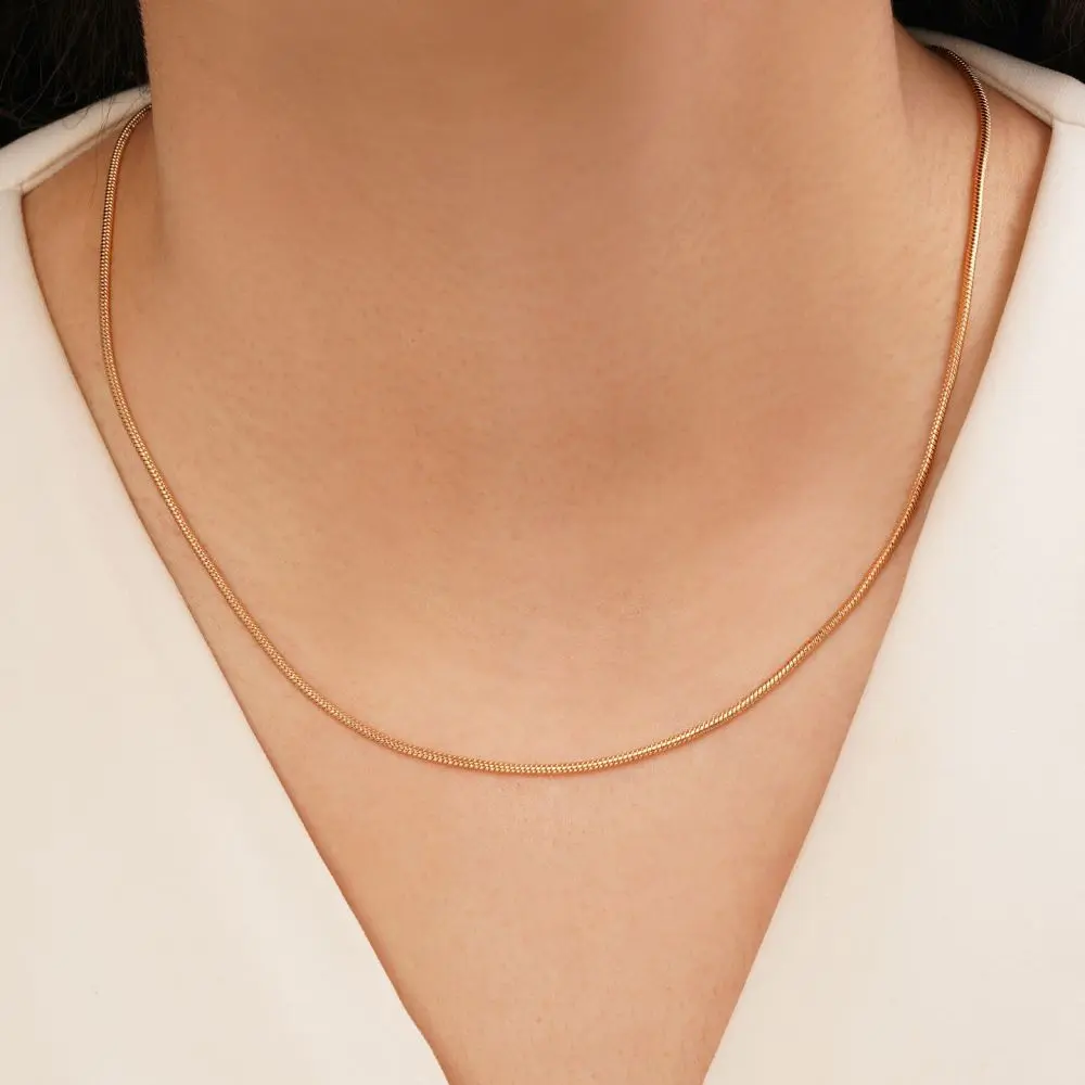 تصویر زنجیر ماری طلایی شوپینگ