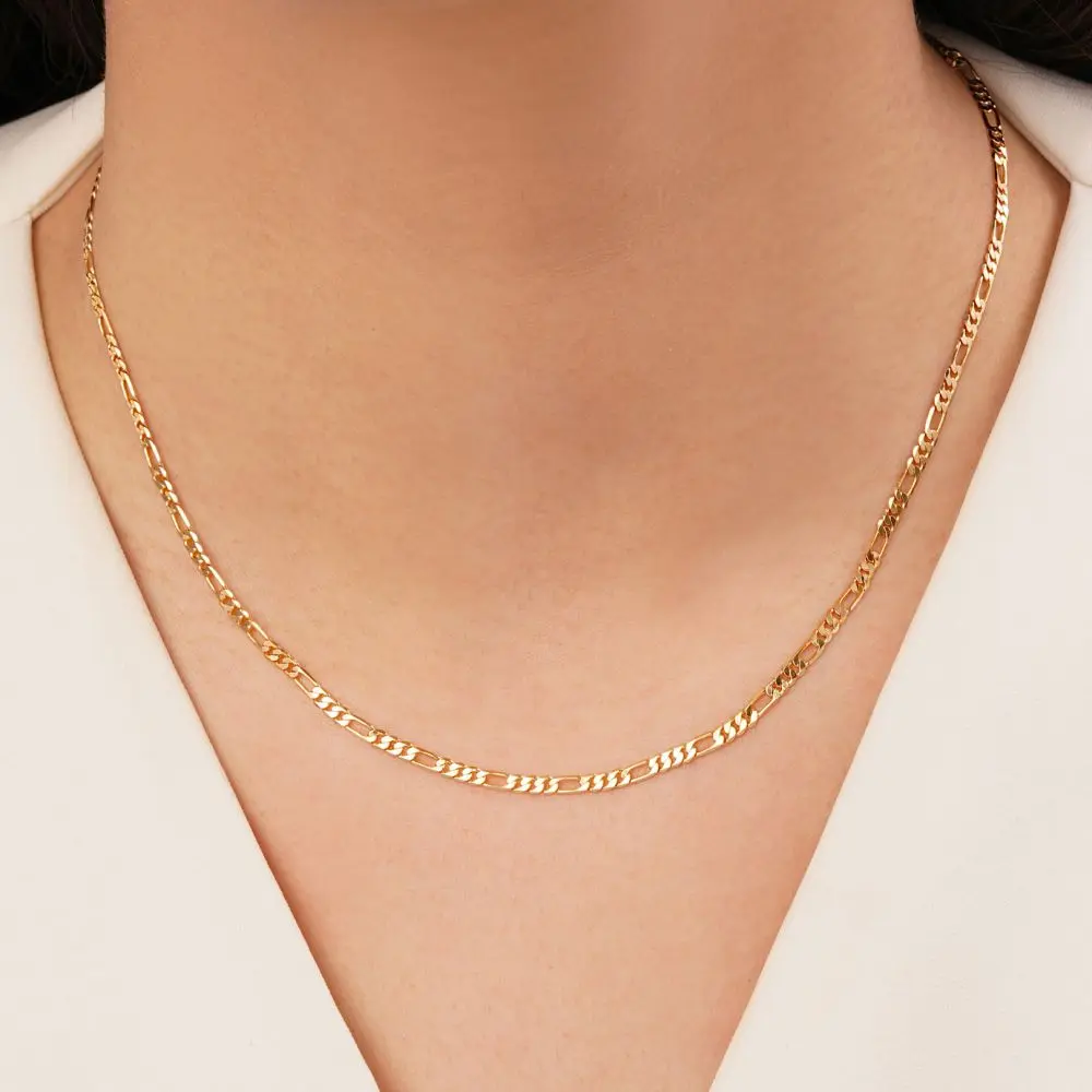 تصویر زنجیر فیگارو طلایی شوپینگ 