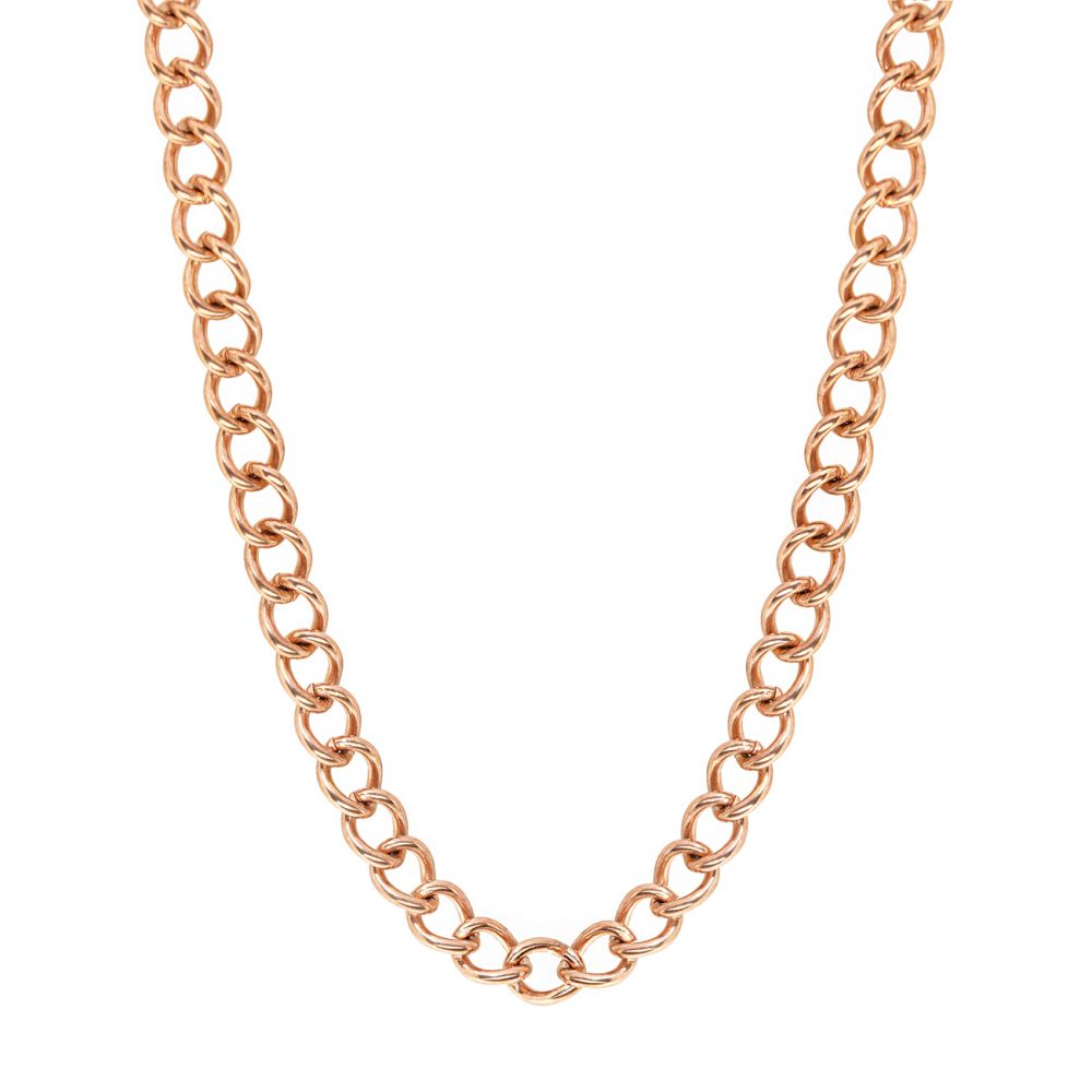 تصویر زنجیر استیل کارتیر 7 میل رزگلد