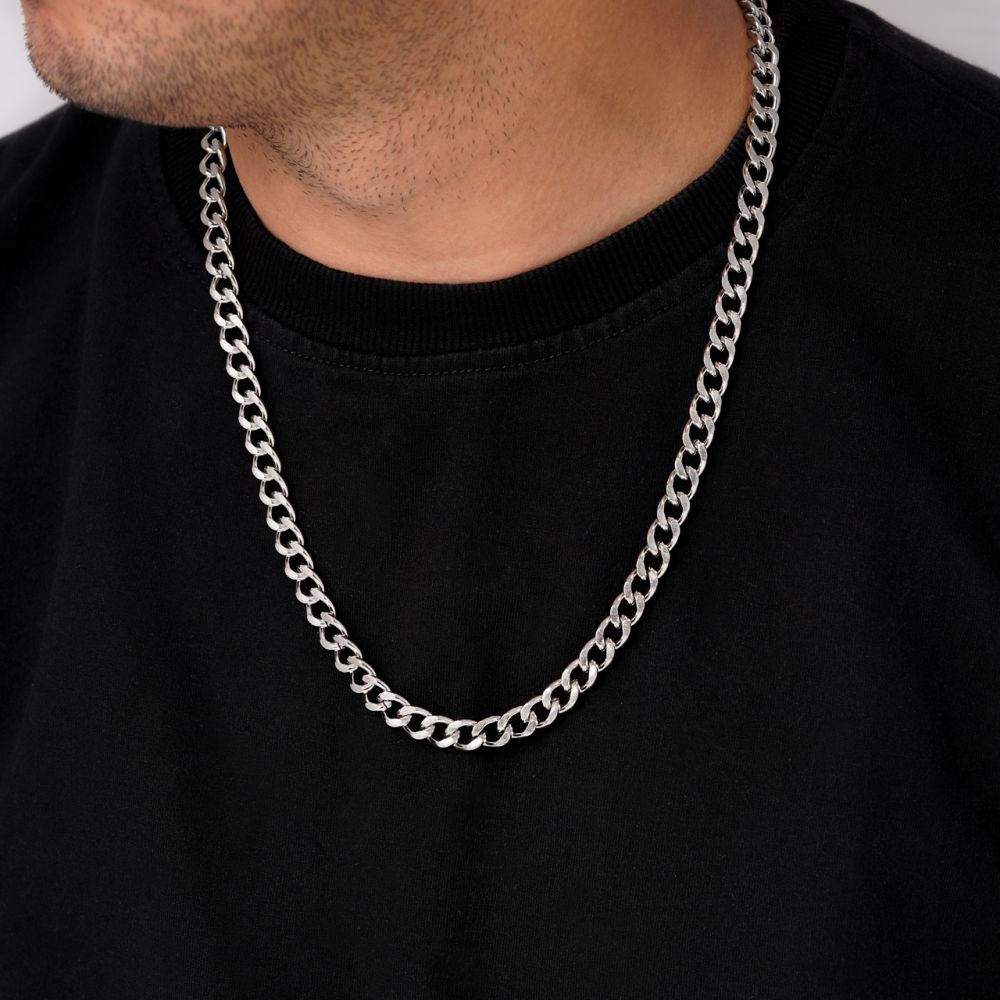 زنجیر استیل 304 کارتیر 8.5 میل سفید