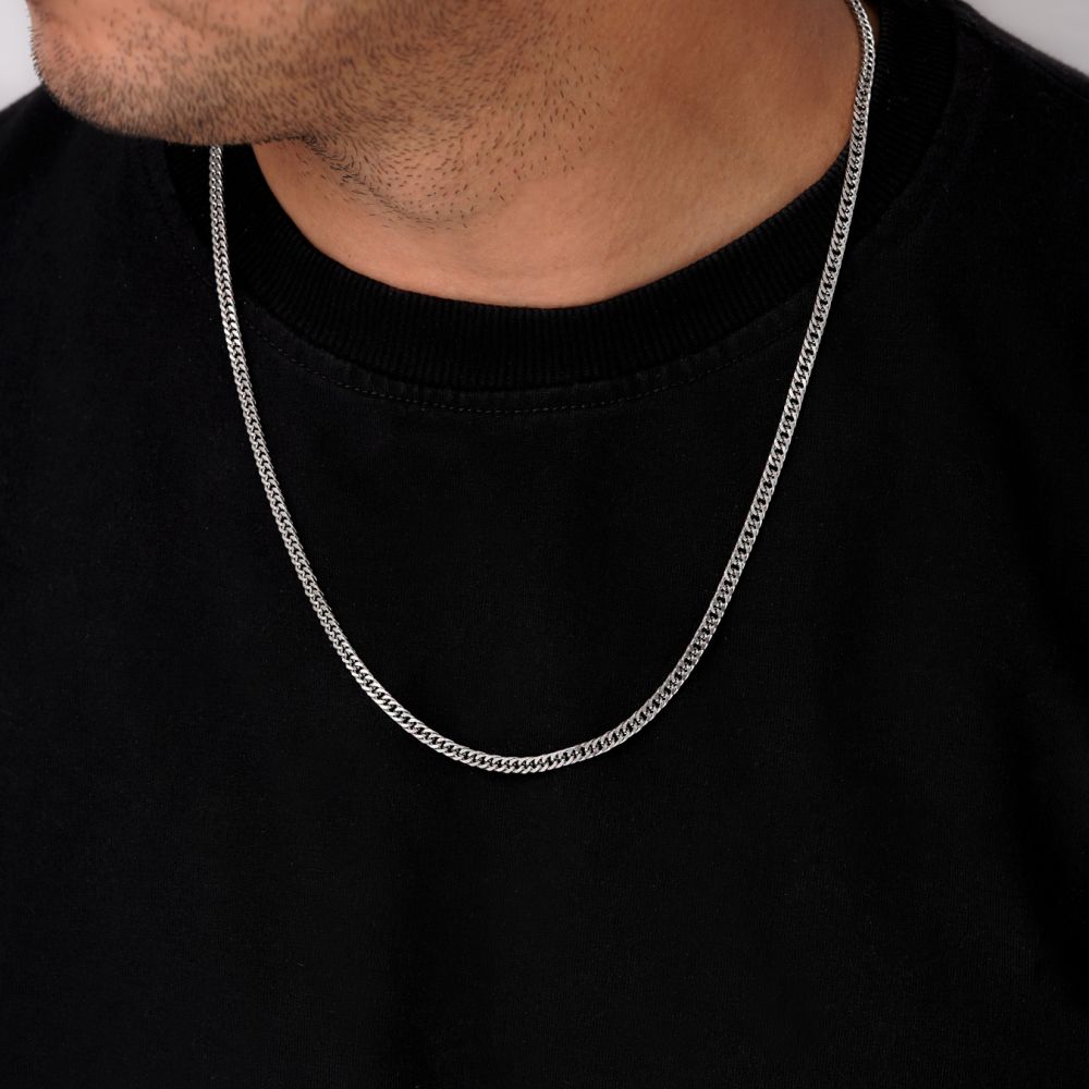 زنجیر استیل 304 کارتیر 3.6 میل سفید