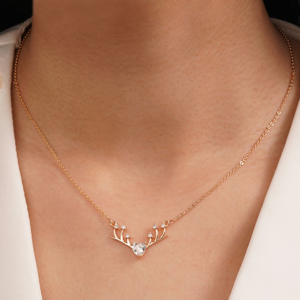 تصویر گردنبند شاخ گوزن  YSX طلایی