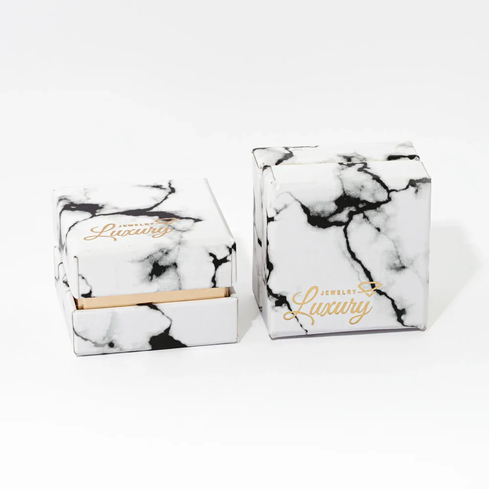 تصویر جعبه هارد باکس انگشتری طرح سنگ سفید 24عددی