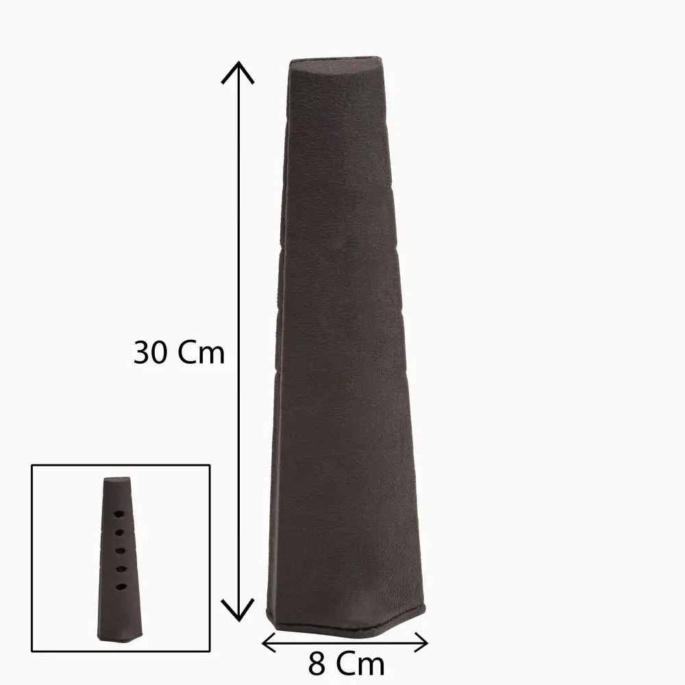 تصویر استند گردنی کاج مخمل رنگ زغالی