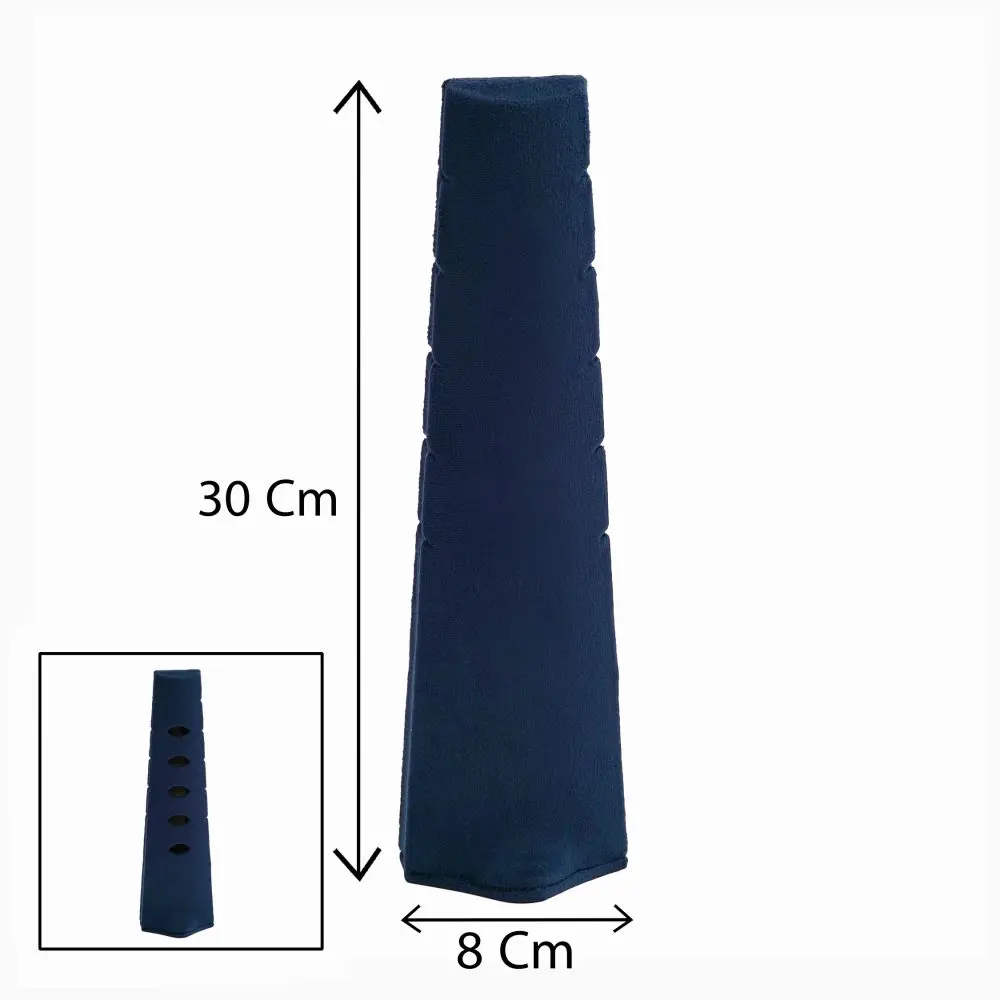 تصویر استند گردنی کاج مخمل رنگ سورمه ای