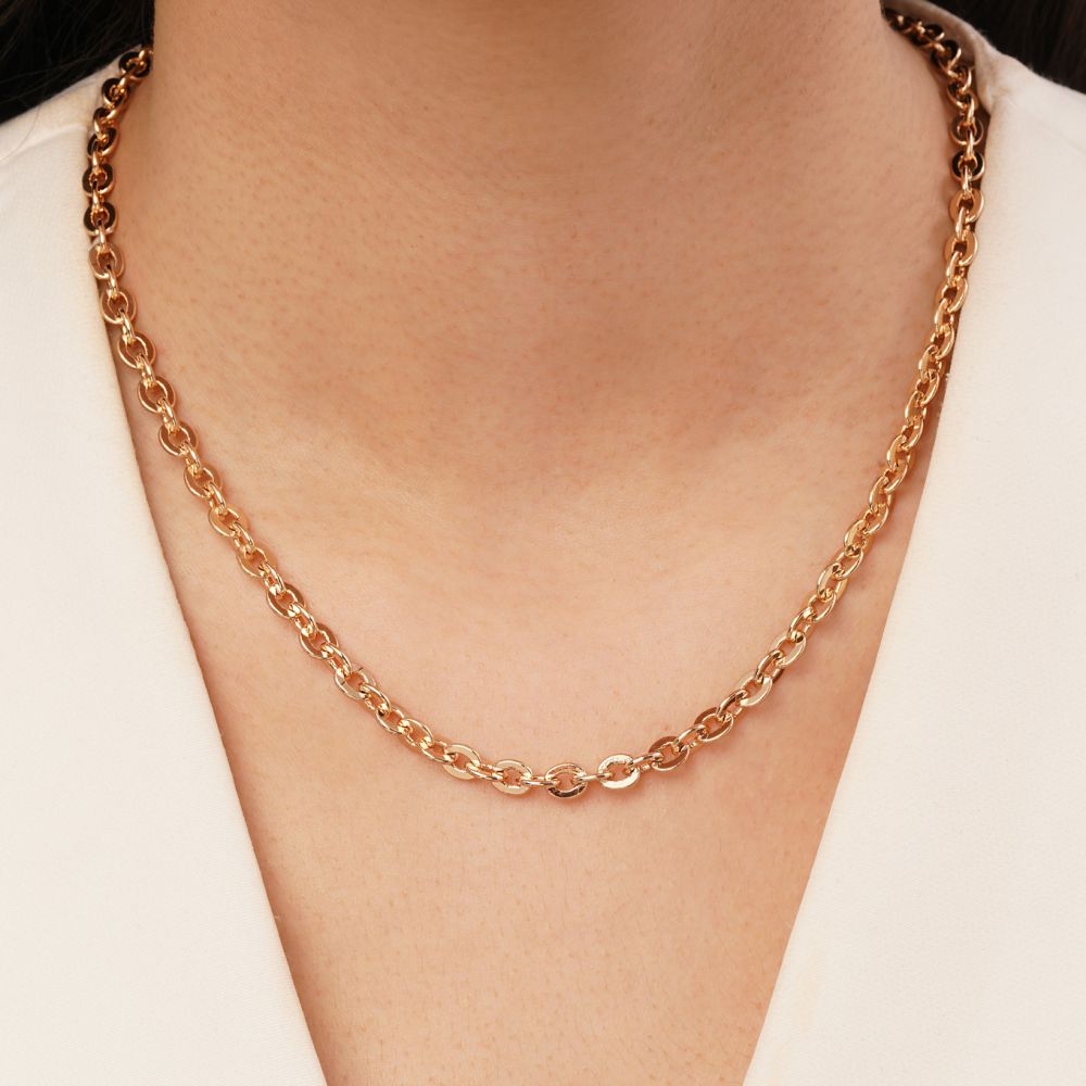 تصویر زنجیر شوپینگ رولو طلایی