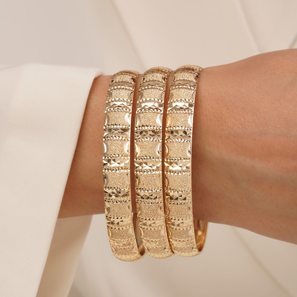 النگو زنانه 1 سانت سایز 5 طلایی(بسته3عددی) *