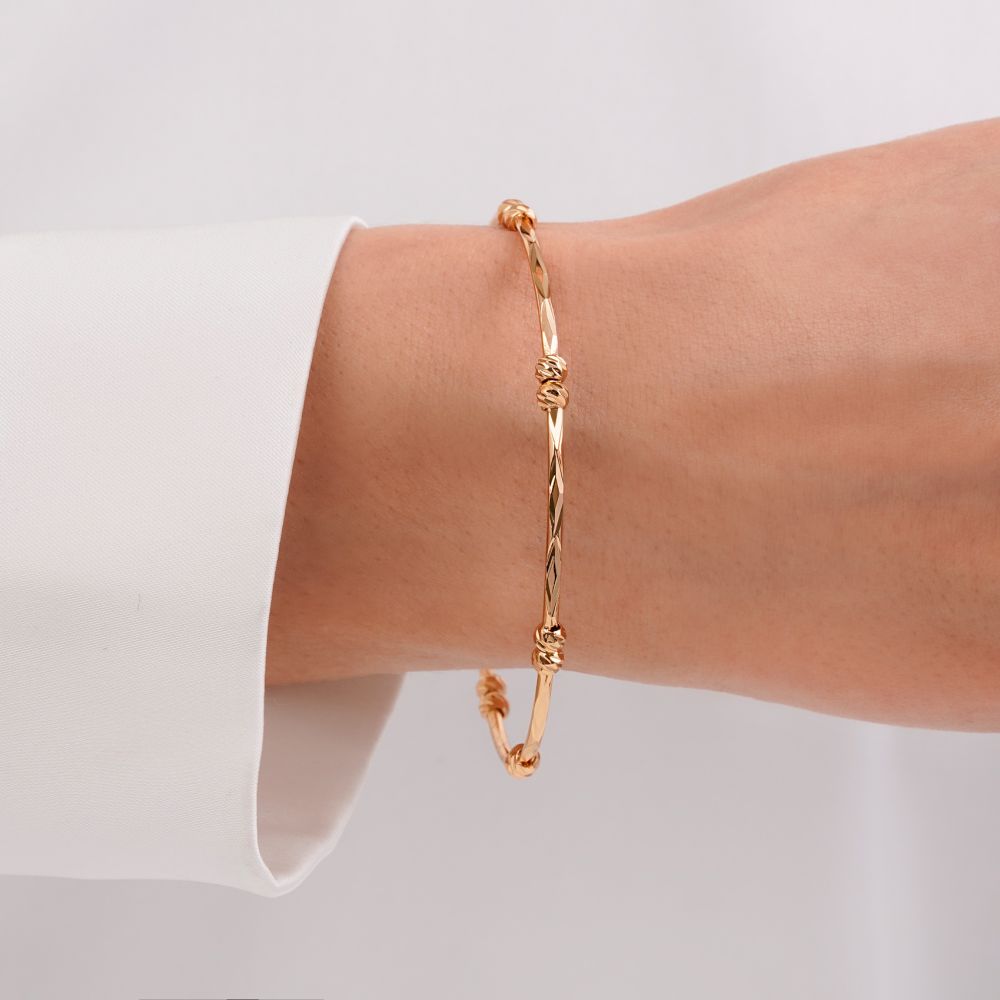 تصویر النگو Ysx دو میل آلبرنادو  زنانه طلایی کد 202