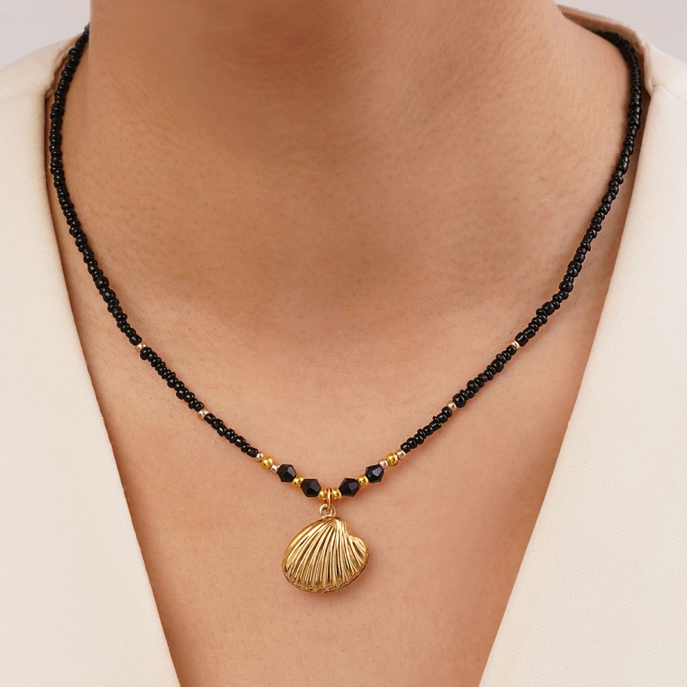 گردنبند استیل فانتزی رنگی