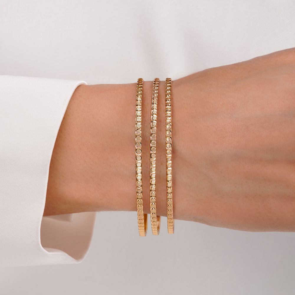 النگو 2 میل زنانه سایز3 ضمانتی طلایی(بسته3عددی)