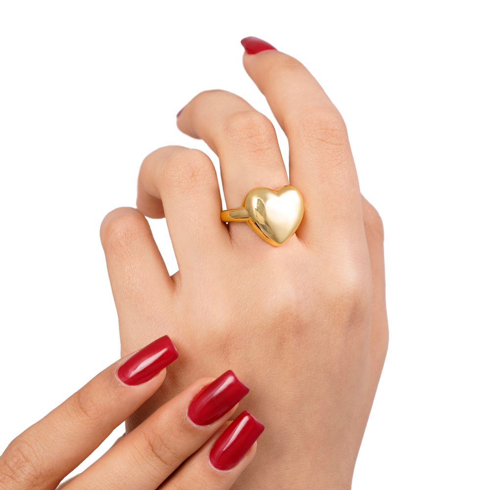 تصویر انگشتر آبکاری رادیوم طلایی(فری سایز)