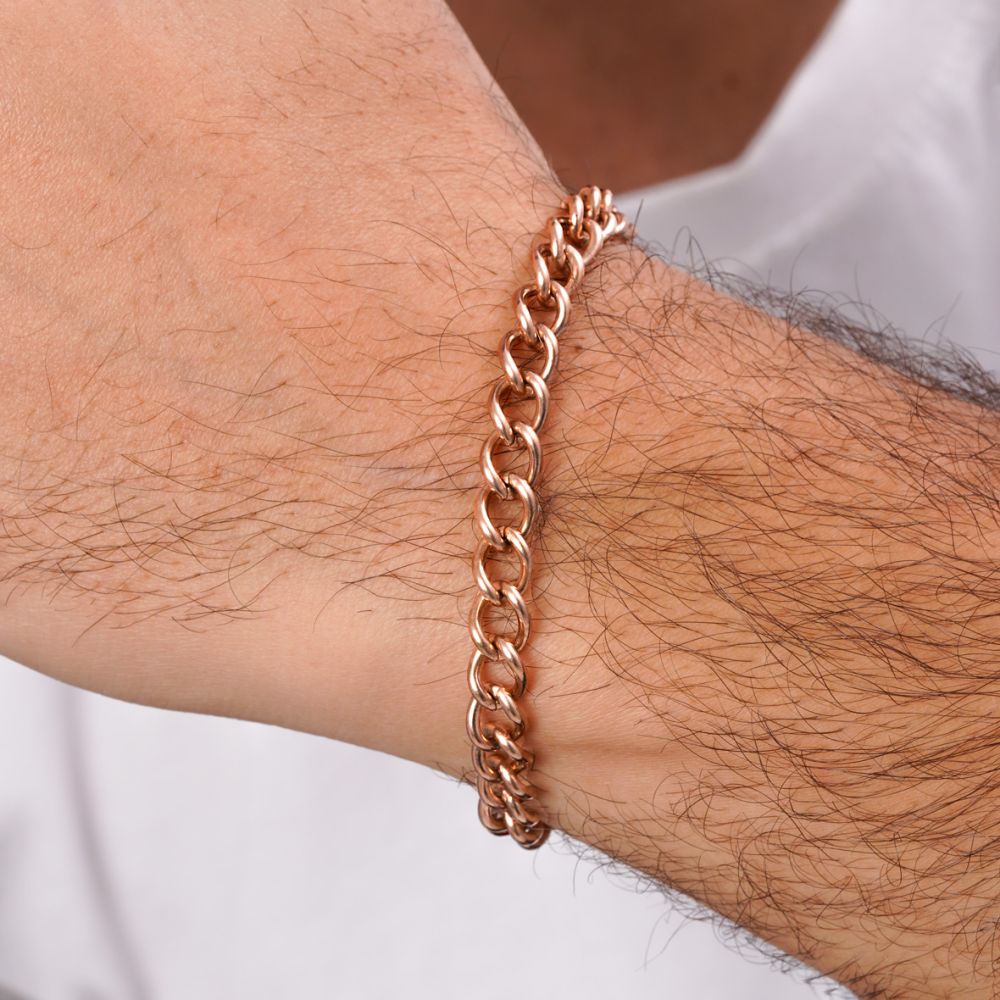 تصویر دستبند استیل کارتیر رزگلد