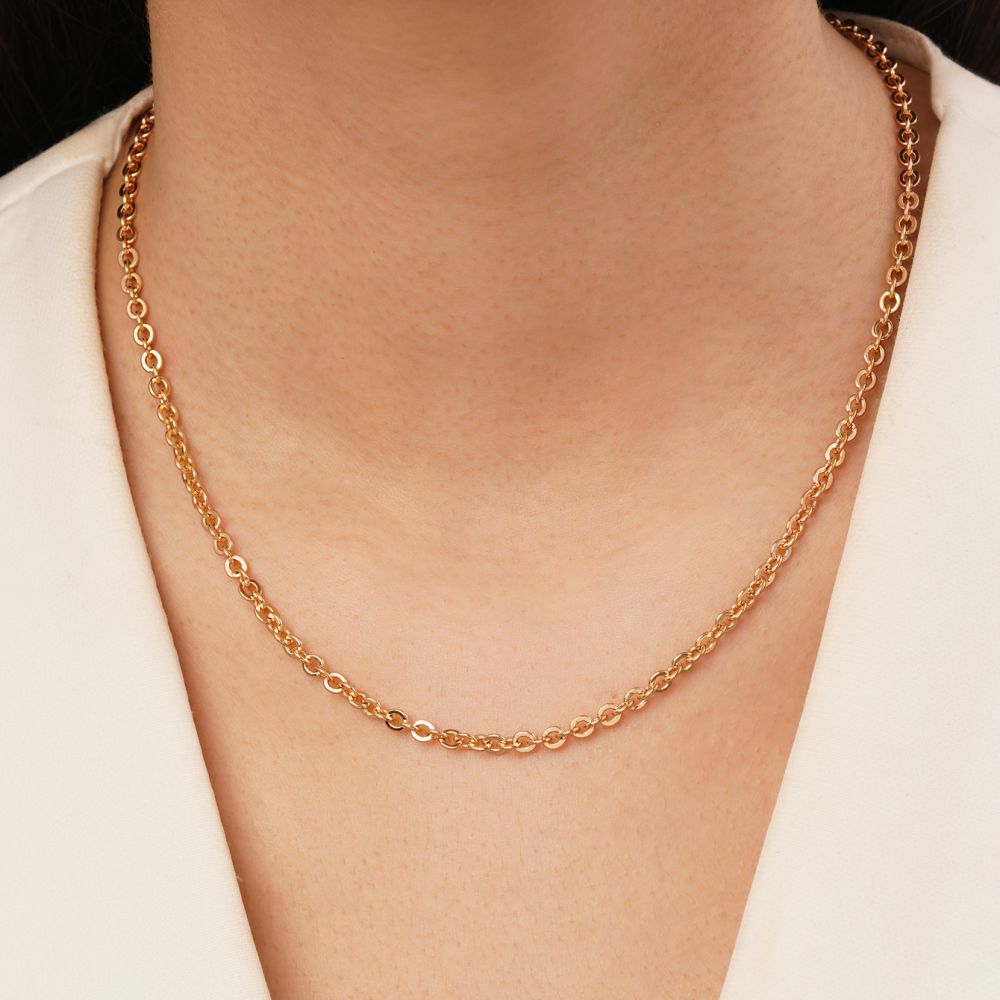 تصویر زنجیر شوپینگ رولو طلایی