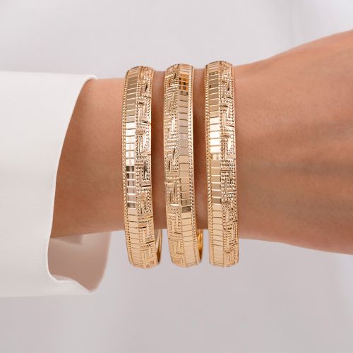 النگو 1 سانت زنانه سایز 2 طلایی ضمانتی (بسته3عددی)