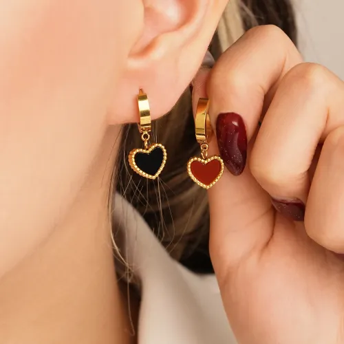 گوشواره استیل 304 حلقه ای طلایی