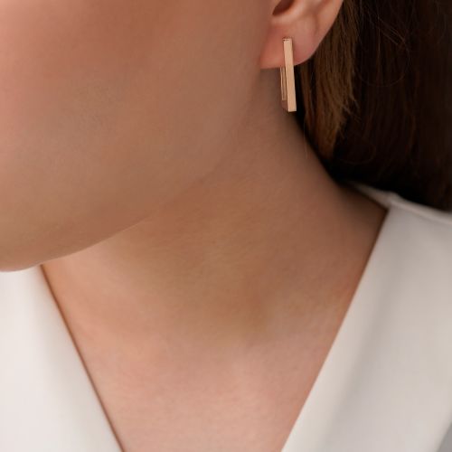 گوشواره استیل 304 های کوآلیتی کارتیر رزگلد