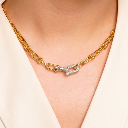 گردنبند TRENDY تیفانی Tiffany  طلایی