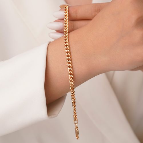 دستبند شوپینگ کارتیر 5 میل طلایی