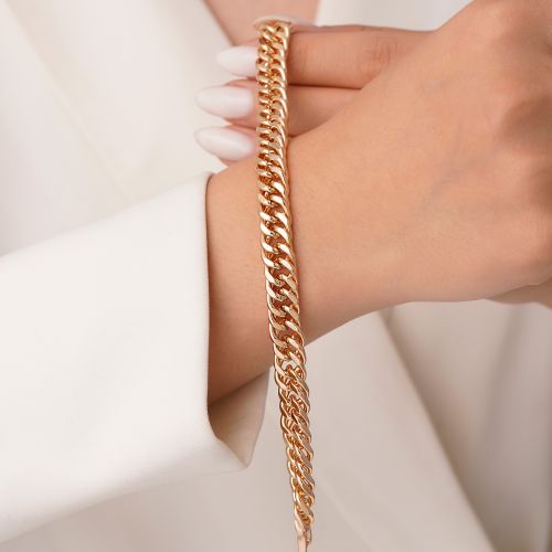 دستبند شوپینگ کارتیر 8.5 میل طلایی