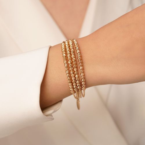 دستبند النگویی شوپینگ آلبرنادو 14.6میل طلایی