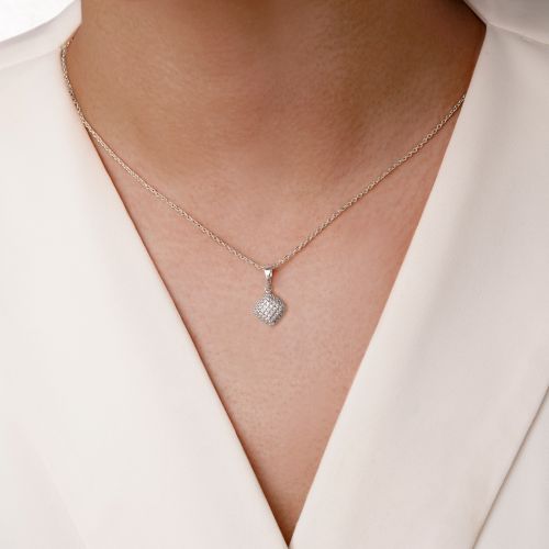 پلاک شوپینگ نگین دار 9.8میل سفید