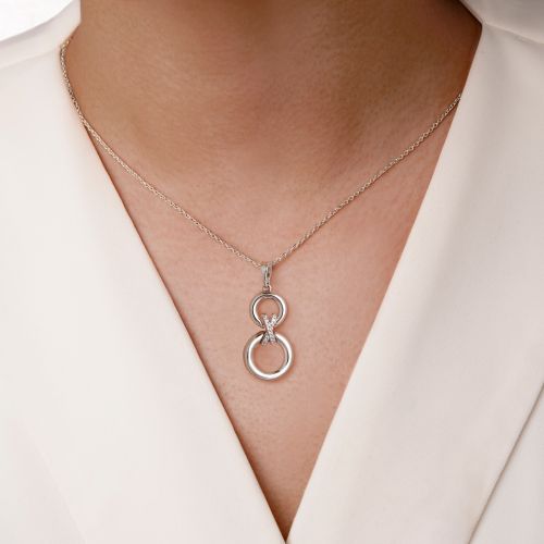 پلاک شوپینگ نگین دار 15.2میل سفید