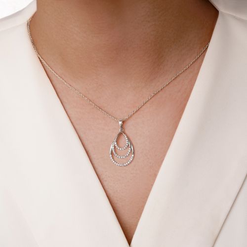 پلاک شوپینگ نگین دار 15.2میل سفید