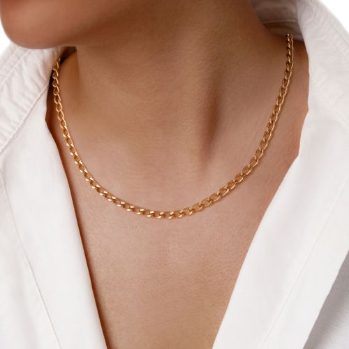 زنجیر شوپینگ کارتیر 4.3 میل طلایی