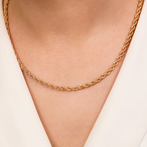 زنجیر شوپینگ طنابی 3.9 میل طلایی