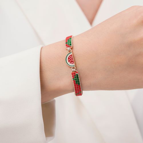 دستبند میوکی پلاک انار یلدایی