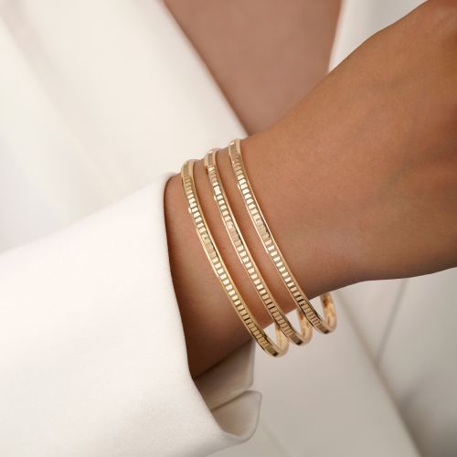 النگو 3 میل زنانه سایز 5 طلایی ضمانتی 310 (بسته 3 عددی)