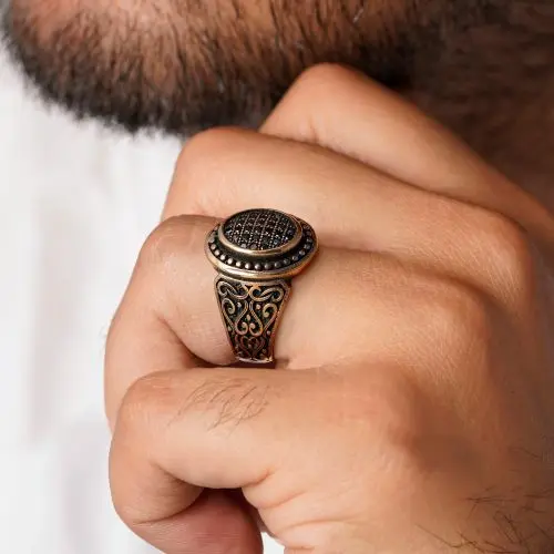 انگشتر طلاروس مردانه سایز 9