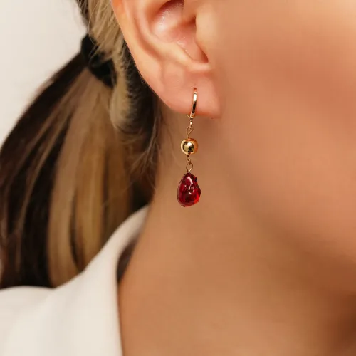 گوشواره آویز دار دانه انار