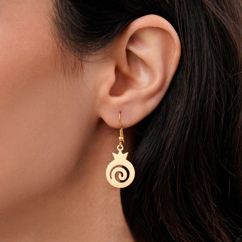 گوشواره انار استیل یلدایی