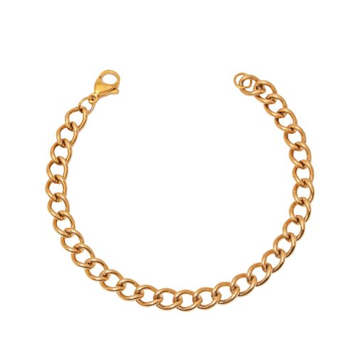 دستبند استیل 304 کارتیر طلایی