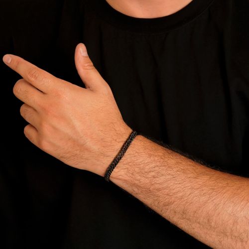 دستبند استیل 304  ( Cartier) کارتیر 7 میل مشکی