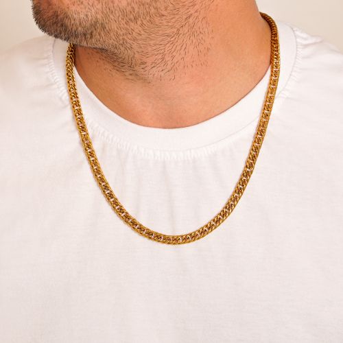 زنجیر استیل 304 (Cartier ) کارتیر 6/5 میل طلایی 