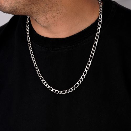 زنجیر استیل 304 فیگارو 7 میل سفید