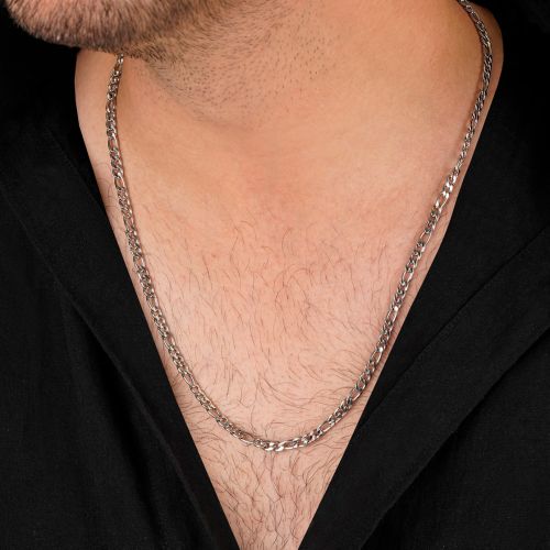 زنجیر استیل 304 فیگارو 4.5 میل سفید