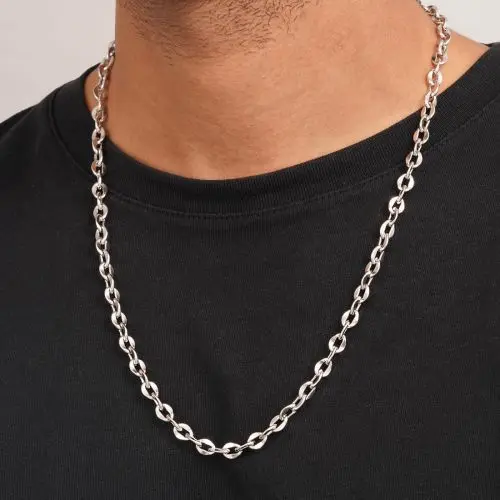 زنجیر استیل 304 رولو سفید 60 سانت
