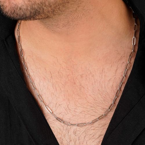 زنجیر استیل 304 حلقه ای 5 میل سفید