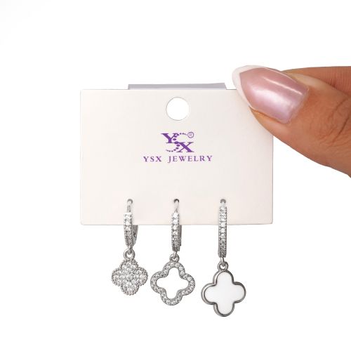 گوشواره YSX سه عددی ونکلیف سفید