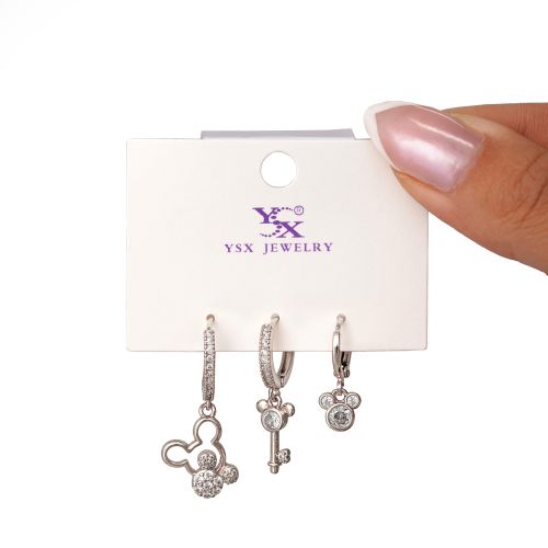 گوشواره Ysx سه عددی سفید