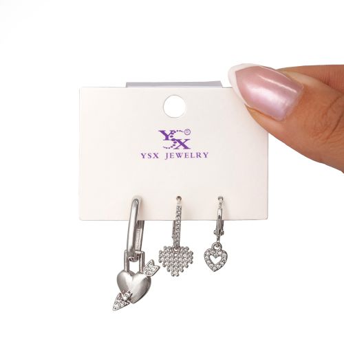 گوشواره Ysx سه عددی سفید